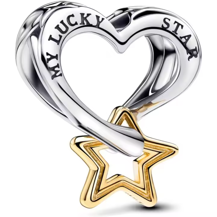 Pandora Charm Moments 763513C00 estrella corazón,Incluye Caja Original - 1
