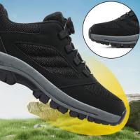 Zapatos De Senderismo Para Hombres Resistentes Al Desgaste Transpirables Antideslizantes Tamaño Grande Hasta 48 Para Trekking Y Climbing - details 1