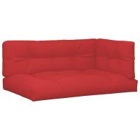 vidaXL Cojines para paletss 3 unidades tela Color Antracita,  Crema,  Rojo y mas Cojín Decorativo de Asiento Cojines de muebles de salon - details 3