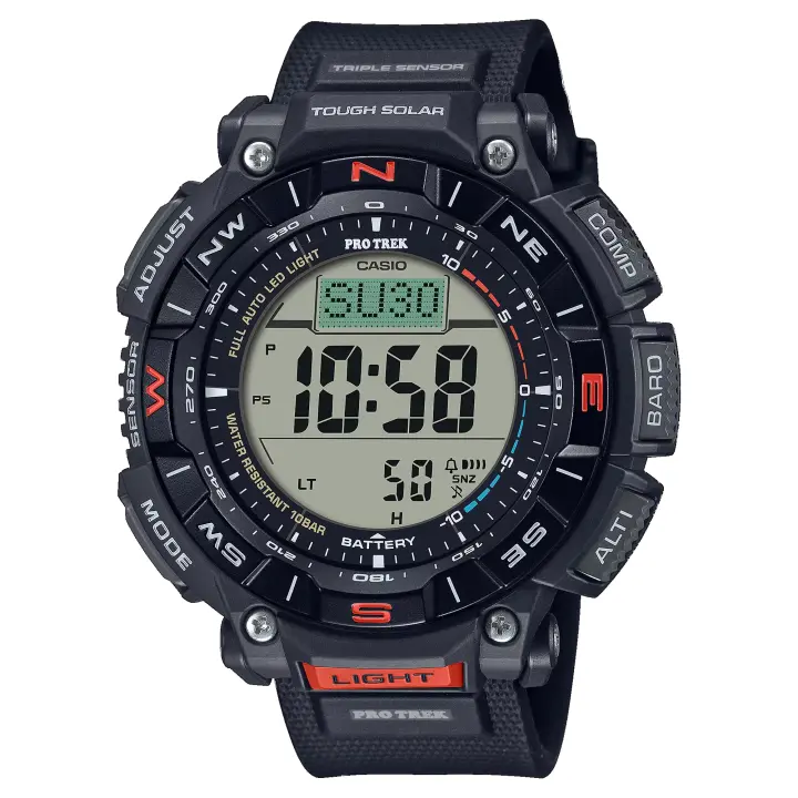 Reloj Casio PRO-TREK PRG-340-1ER Digital Outdoor imprescindibles Resistente Inmersión Buceo/Montaña Senderismo (100 metros) - 1