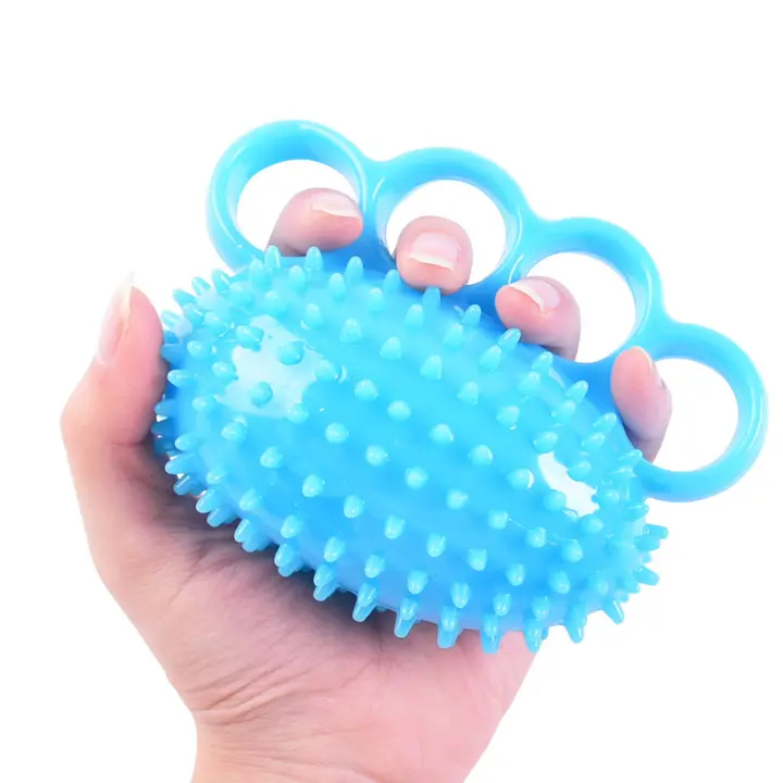 Bola De Masaje Para Mano De Espinilla TPR Cuatro Dedos Bola De Entrenamiento De Agarre Suave Bola De Ejercicio Para Ancianos Rehabilitación - 1