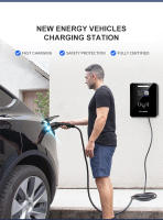 FERRASTAR Estación de Carga  Tipo 2, Cargador para Vehículos Eléctricos de Corriente Alterna (AC) con estándar europeo de 7 kW/32 A y 11 kW/22 kW. Incluye pantalla, conexión WIFI y función de pago con tarjeta. Actualización gratuita a la versión Bluetooth - details 1