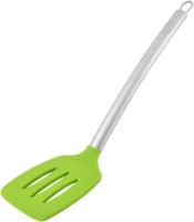 Espátula para panqueques con puntos de silicona y mango de acero inoxidable verde - details 2
