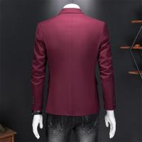 Chaleco De Novio Casual Para Hombre Marca Alta Color Sólido Diseño De Negocios Blazer De Boda Top De Traje Chaqueta De Moda - details 23