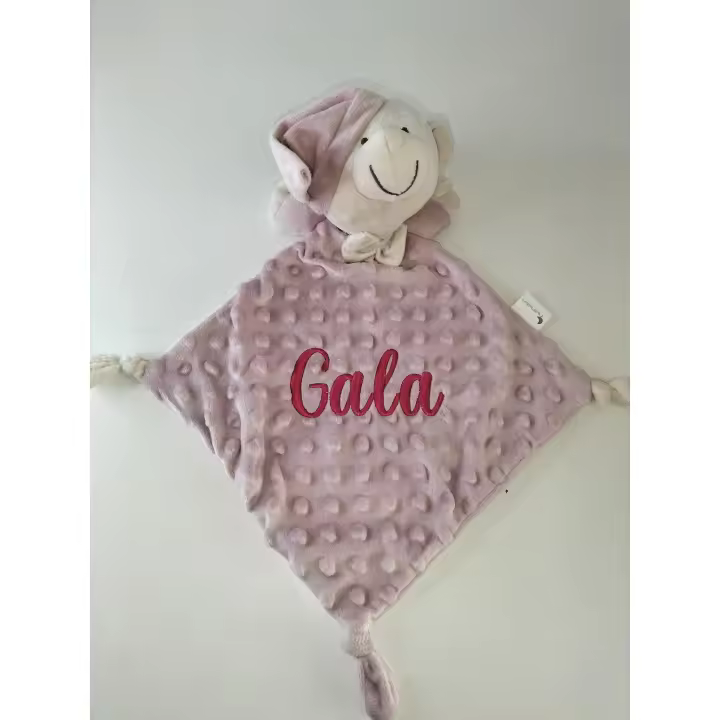 Interbaby Oso Osito Peluche Para Bebé Dou Dou Con Nombre Bordado Para Dormir Y Jugar Rosa Maquillaje Regalo Bebe Recien Nacido Doudou Invierno Carro Cuna Dormir Infantil Interbaby - 1