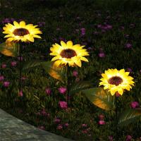 Lámpara Solar De Girasol LED Para Jardín IP65 Impermeable Decoración De Vía Larga Vida Útil Luz De Jardín Para Bodas Y Fiestas - details 4