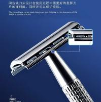 Afeitadora Manual Para Hombres Hoja De Acero Inoxidable Cuchillo De Afeitar Plegable Fina Y Afilada Como Un Corte De Barbero - details 7