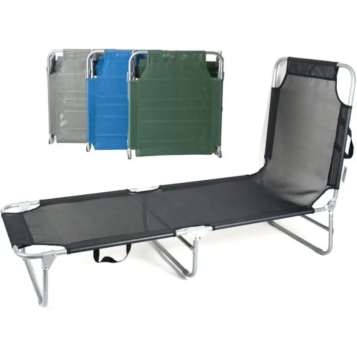 Gerimport Tumbona Plegable Metal 186 X 56 X 23 Cm - Disponible en Varios Colores - 1