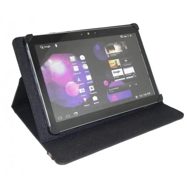 Funda Universal para 9-10 Pulgadas Tablet  con Soporte（Viene con 4 tiras de velcro móviles）, Carcasa Protectora con Soporte para Pantalla Táctil de 9" 10.6"(9.7/10/10.1/10.2/10.3/10.4/10.5/10.6/11 Pulgadas),tamaño máximo： Longitud: 27CM. Ancho: 18 CM - 1