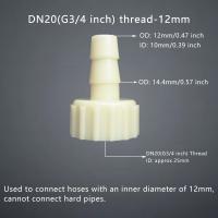 Conector De Camión Femenino 5Pcs G3/4 Pulgada DN20 Hilo Interno Accesorios De Bomba De Agua Juntura Pagoda Coupling Para Riego De Jardín - details 4