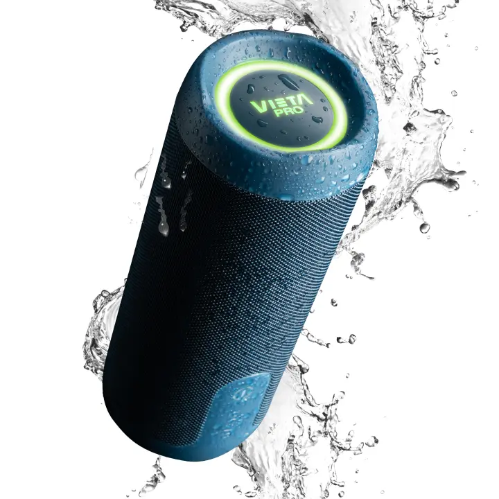 Vieta Pro Upper 4  Altavoz portátil inalámbrico bluetooth 5.3 con luces LED RGB  Bocina grande potente de 45W True Wireless resistente al agua con USB  Speaker con asistente de voz para iPhone y Android con 13h de Batería - 1