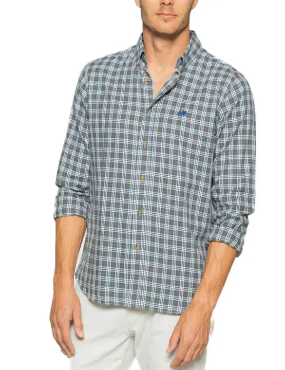 Camisa Scotta Safari verde cuadro para hombre - 1
