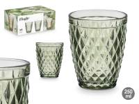 MAXHOME-SET 6 Vaso diamante verde 250 ml - details 3