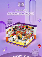 Mini Puzzle 3D De Calle Ciudad Con Café Tienda De Pelucas Y Salón De Belleza Bloques Creativos Para Decoración De Habitación Juguetes Para Niños Regalo De Cumpleaños Para Amigos - details 12