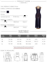 Vestido Maxi Malla Transparente Sisterlinda Para Mujer Verano Sin Mangas Elegante Y Ajustado Para Fiesta De Vacaciones Ropa De Mujer - details 0