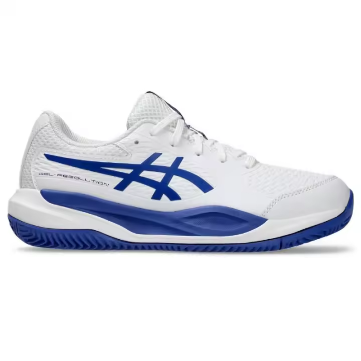 Zapatillas Asics Gel Resolution X Clay GS Blanco Azul Cobalto Junior - 1