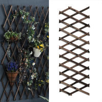 Valla De Madera Retráctil Para Jardín Pino Decorativo Trellis De Enredadera Para Plantas Soporte De Flores Y Macetas - details 1
