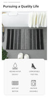 Carpete De Baño Super Absorbente Lavable Antideslizante De Fibra Finísima Espuma Gruesa Almohadilla De Piso De Goma Para Uso Doméstico Y Hotel - details 3