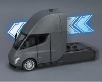 Camión De Juguete De Tesla Semi a Escala 1:24 Con Luz Y Sonido Modelo De Aleación De Metal Regalo Para Niños Coleccionable - details 4