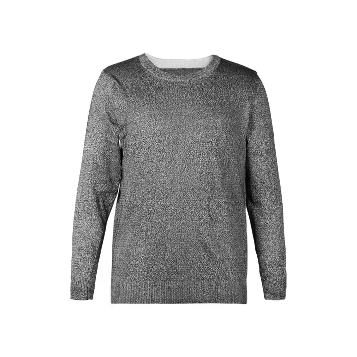 Camiseta Resistente a Cortes Ropa Anti-Corte Resistente a Cortes Equipo de protección de Nivel 5 Cuello Redondo Manga Larga Chaleco a Prueba de Cortes de 5 nr hermano esapnol - 1