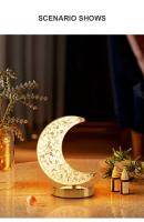 Lámpara Nocturna De Mesa LED KDULIT Para Dormitorio Decoración De Habitación Para Niñas Control Táctil Con Luz USB Lámpara Ambiental 3D De Luna - details 13