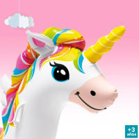 Unicornio hinchable INTEX tamaño mediano 140x198x97 cm - details 4