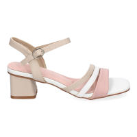 Davinia Shoes Sandalia de Tacon para Mujer, Comoda y Elegante, Diseño con Triple Tira en la Pala, y Cierre de Hebilla en el Tobillo. Shoes&Blues.es DB-3474 - details 1
