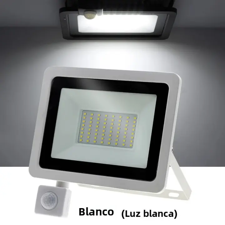 Proyector De Luz Exterior LED Con Sensor De Movimiento PIR IP66 AC220V Luz De Escenario SMD2835 Blanco/Cálido Para Exterior - 1