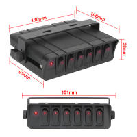 Panel De Interruptores Con 30A Fusible Y 6 Botones Para Coche Barco Remolque Caravana Indicador De Cuchilla Accesorios De Luces Toggle Para Camión - details 9