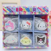 Sanrio Eraser 30pcs Kuromi Melody Pochacco Diversión Escolar Regalos Exquisitos Suministros De Oficina Material De Goma Para Estudiantes - details 0