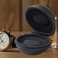 Caja De Viaje Portátil Para Relojes EVA Organizador De Almacenamiento Impermeable Para Relojes Inteligentes Con Cierre De Cremallera Y Material De Cuero Liso - details 1