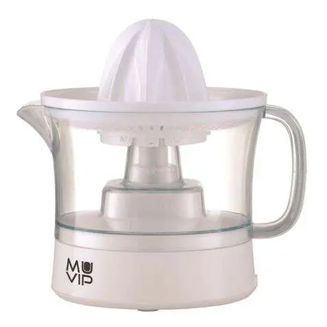 Exprimidor Eléctrico Muvip 40W - Depósito 0.5L - Rotación Doble Sentido - Filtro Pulpa - Limpieza Fácil - 1