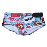 Bikini Para Hombre Brief De Baño Sexy Corto De Natación Y Surf Traje De Baño De Playa Estampado De Lozenges Talla Verdadera - details 1