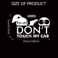 Pegatina De Vinilo Impermeable Para Coche Decorativa Con Dibujos Animados No Toques Mi Coche Accesorios De Estilo Para Coche Adhesivo Para Parabrisas - details 1
