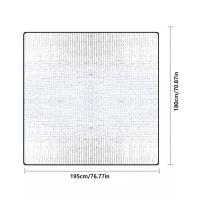 Manta De Camping Térmica Doblesided 195x180cm Alfombra De Plástico Para Pícnic Y Exterior Plegable Isolante De Aluminio Para Suelo Del Tienda - details 14