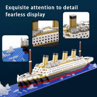 Juguete De Construcción De Partículas Micro Titanic Barco Crucero Puzzle Para Niños Modelo Grande De Barco Unisex Sin Batería - details 3