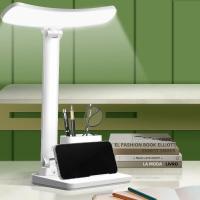 Lámpara De Escritorio LED Táctil Recargable USB Con 3 Niveles De Iluminación Protección Ocular Plegable Para Dormitorio Luz Nocturna Para Mesa - details 11