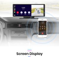 Junsun Cámara de salpicadero inalámbrica Carplay y Android Auto con cámara trasera, DVR, navegación, grabadora de video HD para el tablero de BMW Audi VW - details 8