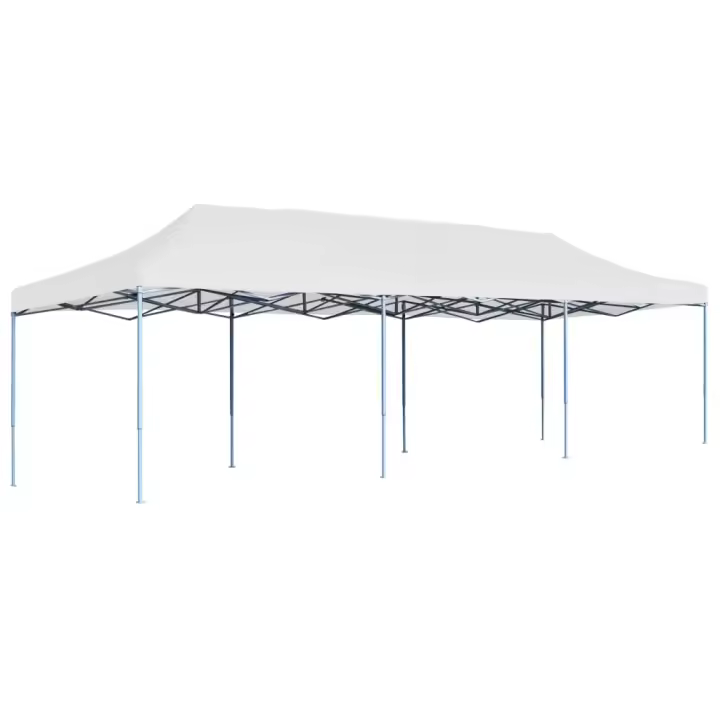 vidaXL Carpa para fiestas pop-up plegable blanco 3x9 m - 1
