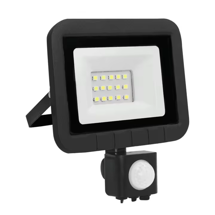 PROJETOR LED COM SENSOR PRETO MATEL 10W - 1