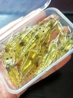 Goture Arrugas De Camarón Para Agua Dulce Y Salada Con Anzuelo Fino Y Abalorios Set De 20pcs Lanzadores De Señalización Luz - details 4