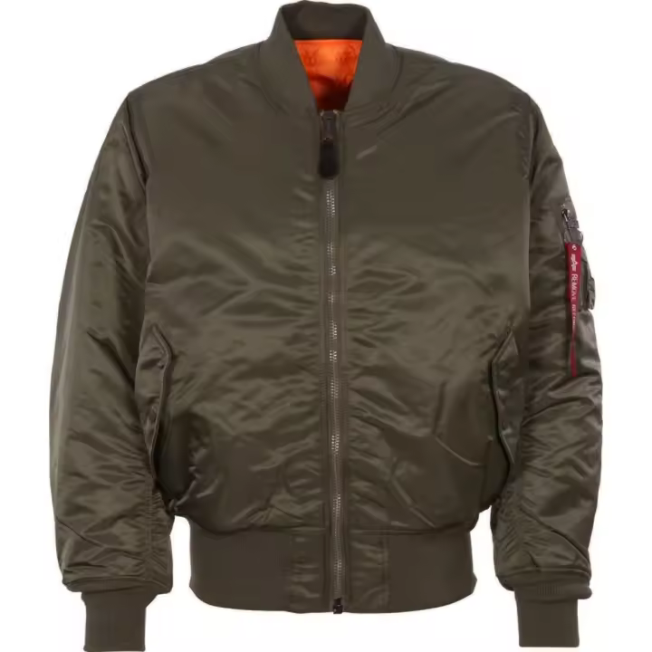 Chaqueta Bomber MA-1, Marca Alpha Industries, Variedad de Color y Talla, Para Hombre - Estilo Clásico - 1