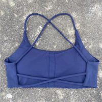 Sujetador De Yoga Para Mujer Color Sólido Suave Fitness Deportivo Con Four Strap Cross Back Y Padded Para Ejercicio En La Gimnasio - details 5