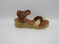 SANDALIA SEÑORA DE PIEL, LOLA CANALES 2100, plataforma de 2cm, cuña de 5cm, fabricada en España - details 0