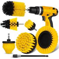 Set De 7 Piezas De Cepillo Para Taladro Herramienta De Limpieza Con Polo De Extensión Para Pisos Y Automóviles Multifuncional Material Plástico - details 0