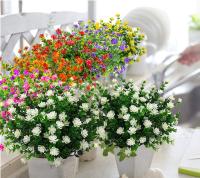 Ramo De Hojas De Eucalipto Artificiales Para Decoración De Hogar Jardín Navidad Boda DIY Accesorios Para Vaso Bonsái Flores Falsas De Plástico Para Todas Las Estaciones - details 8