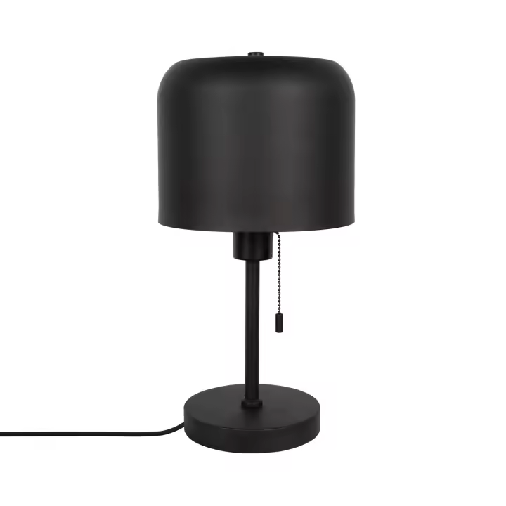 Ledkia Lámpara de Mesa de Metal Bedourie Negro - 1