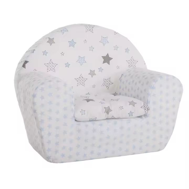 Sillon Azul Y Estrellas Gris Con Cojin (Creaciones Llopis 42076) - 1