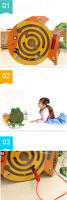 Juguetes Educativos De Madera Montessori Para Niños Con Laberinto Magnético Y Pluma Para Escríbir Animal Pequeño Bola Juego De Herramientas Para Niños - details 2