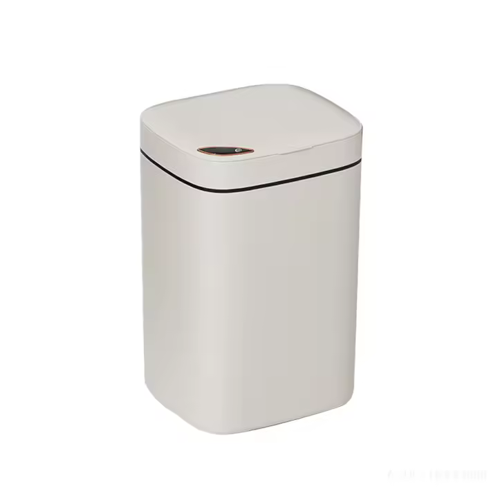 Bandeja De Basura Inteligente 14L Electrónica Impermeable Para Cocina Y Baño Con Sensor De Movimiento Recipiente De Residuos Rectangular De Plástico - 1